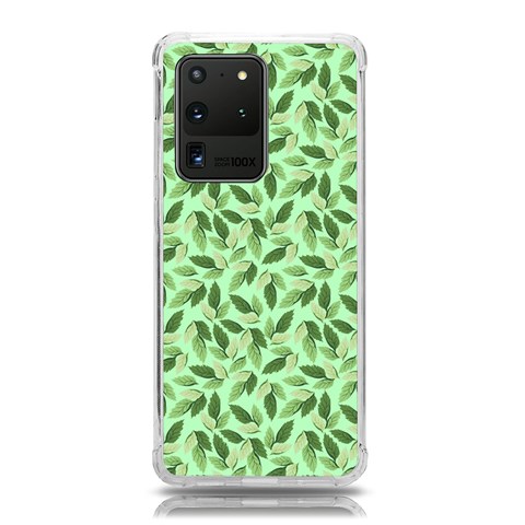 Leaves Pattern Texture Seamless Samsung Galaxy S20 Ultra 6.9 Inch TPU UV Case from ArtsNow.com Front