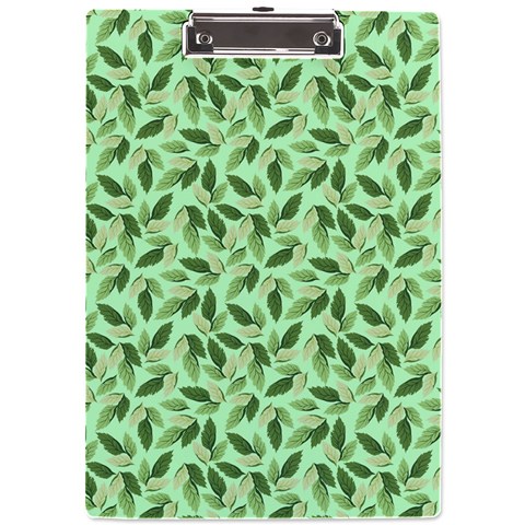 Leaves Pattern Texture Seamless A4 Acrylic Clipboard from ArtsNow.com Front