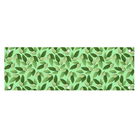 Leaves Pattern Texture Seamless Banner and Sign 6  x 2  from ArtsNow.com Front