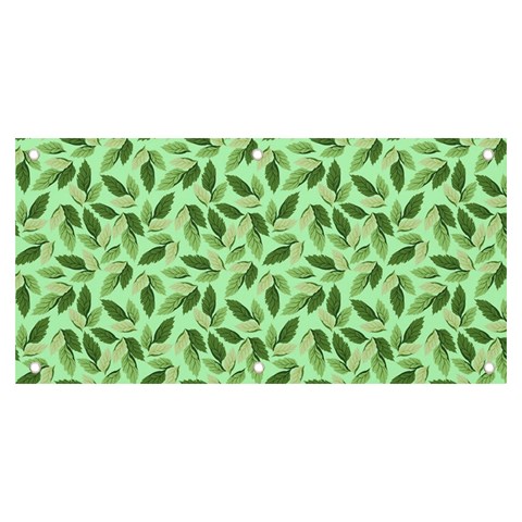 Leaves Pattern Texture Seamless Banner and Sign 6  x 3  from ArtsNow.com Front