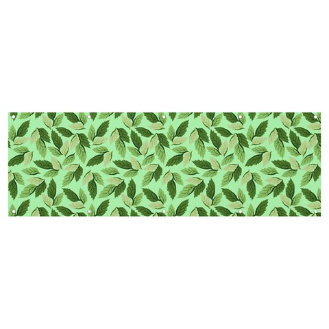 Leaves Pattern Texture Seamless Banner and Sign 12  x 4  from ArtsNow.com Front