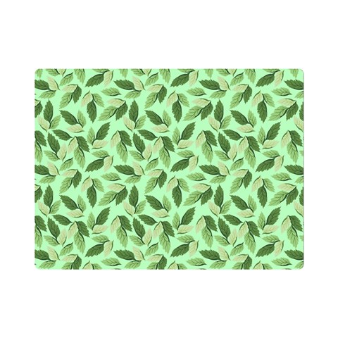 Leaves Pattern Texture Seamless Premium Plush Fleece Blanket (Mini) from ArtsNow.com 35 x27  Blanket Front