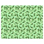 Leaves Pattern Texture Seamless Premium Plush Fleece Blanket (Medium)