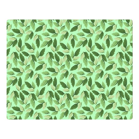 Leaves Pattern Texture Seamless Premium Plush Fleece Blanket (Large) from ArtsNow.com 80 x60  Blanket Front