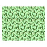 Leaves Pattern Texture Seamless Premium Plush Fleece Blanket (Large)