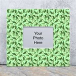 Leaves Pattern Texture Seamless White Wall Photo Frame 5  x 7 