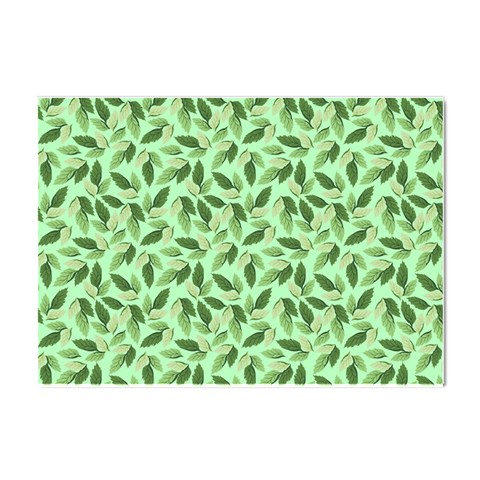 Leaves Pattern Texture Seamless Crystal Sticker (A4) from ArtsNow.com Front