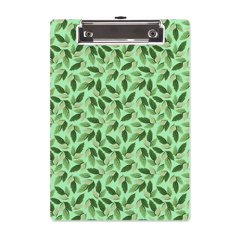 Leaves Pattern Texture Seamless A5 Acrylic Clipboard from ArtsNow.com Front