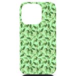 Leaves Pattern Texture Seamless iPhone 14 Pro Black UV Print PC Hardshell Case