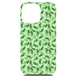 Leaves Pattern Texture Seamless iPhone 14 Pro Max Black UV Print PC Hardshell Case