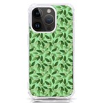 Leaves Pattern Texture Seamless iPhone 14 Pro TPU UV Print Case