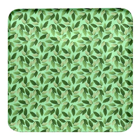 Leaves Pattern Texture Seamless Square Glass Fridge Magnet (4 pack) from ArtsNow.com Front