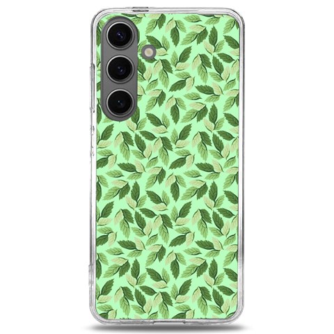 Leaves Pattern Texture Seamless Samsung Galaxy S24 6.2 Inch TPU UV Case from ArtsNow.com Front