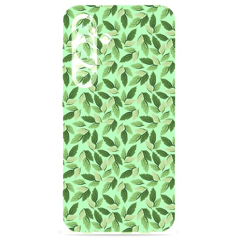 Leaves Pattern Texture Seamless Samsung Galaxy S24 6.2 Inch Black TPU UV Case from ArtsNow.com Front