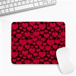 Valentines Day Hearts Pattern Love Red Small Mousepad