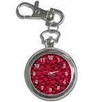 Valentines Day Hearts Pattern Love Red Key Chain Watches