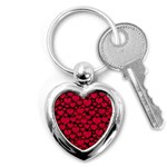 Valentines Day Hearts Pattern Love Red Key Chain (Heart)