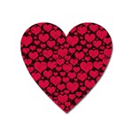 Valentines Day Hearts Pattern Love Red Heart Magnet