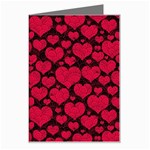 Valentines Day Hearts Pattern Love Red Greeting Card