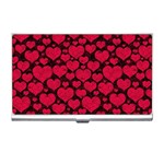 Valentines Day Hearts Pattern Love Red Business Card Holder