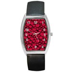 Valentines Day Hearts Pattern Love Red Barrel Style Metal Watch