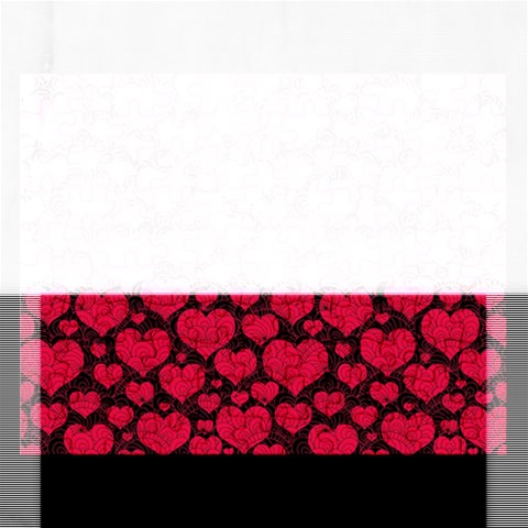 Valentines Day Hearts Pattern Love Red Rectangular Jigsaw Puzzl from ArtsNow.com Front