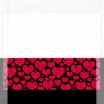 Valentines Day Hearts Pattern Love Red Rectangular Jigsaw Puzzl