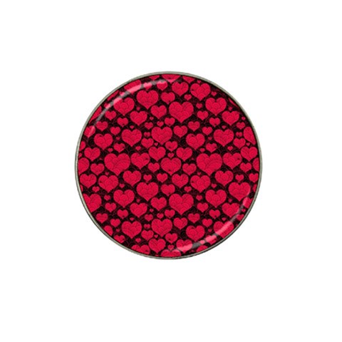 Valentines Day Hearts Pattern Love Red Hat Clip Ball Marker (4 pack) from ArtsNow.com Front