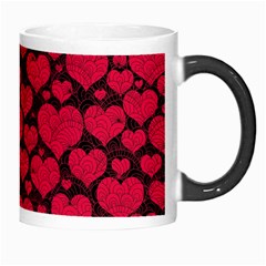 Valentines Day Hearts Pattern Love Red Morph Mug from ArtsNow.com Right