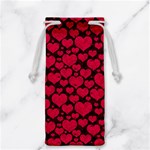 Valentines Day Hearts Pattern Love Red Jewelry Bag