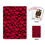 Valentines Day Hearts Pattern Love Red Playing Cards Single Design (Rectangle)