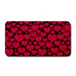 Valentines Day Hearts Pattern Love Red Medium Bar Mat