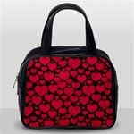 Valentines Day Hearts Pattern Love Red Classic Handbag (One Side)