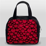 Valentines Day Hearts Pattern Love Red Classic Handbag (Two Sides)