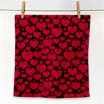 Valentines Day Hearts Pattern Love Red Face Towel