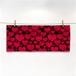 Valentines Day Hearts Pattern Love Red Hand Towel