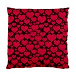 Valentines Day Hearts Pattern Love Red Standard Cushion Case (One Side)