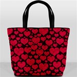 Valentines Day Hearts Pattern Love Red Bucket Bag