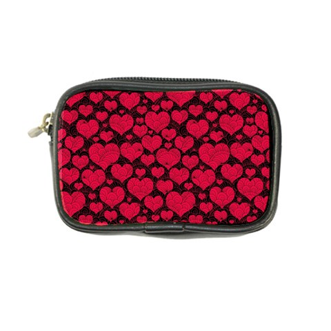 Valentines Day Hearts Pattern Love Red Coin Purse from ArtsNow.com Front