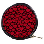 Valentines Day Hearts Pattern Love Red Mini Makeup Bag