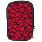 Valentines Day Hearts Pattern Love Red Compact Camera Leather Case