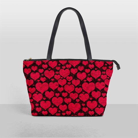 Valentines Day Hearts Pattern Love Red Classic Shoulder Handbag from ArtsNow.com Front