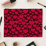 Valentines Day Hearts Pattern Love Red Cosmetic Bag (XL)