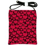 Valentines Day Hearts Pattern Love Red Shoulder Sling Bag