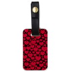 Valentines Day Hearts Pattern Love Red Luggage Tag (one side)