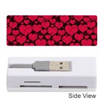 Valentines Day Hearts Pattern Love Red Memory Card Reader (Stick)