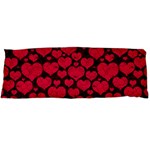 Valentines Day Hearts Pattern Love Red One Side Body Pillow Cases