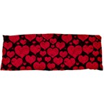 Valentines Day Hearts Pattern Love Red 15 x40  Body Pillow Case Dakimakura (Two Sides)