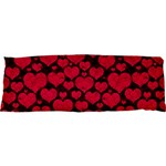 Valentines Day Hearts Pattern Love Red 17 x47  Body Pillow Case Dakimakura (Two Sides)