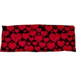 Valentines Day Hearts Pattern Love Red 25 x67  Body Pillow Case Dakimakura (Two Sides)